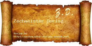 Zechmeister Dorisz névjegykártya